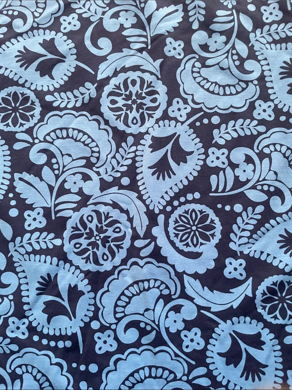 Garnet Hill Blue Paisley Print Rashguard Kid's Sz 14